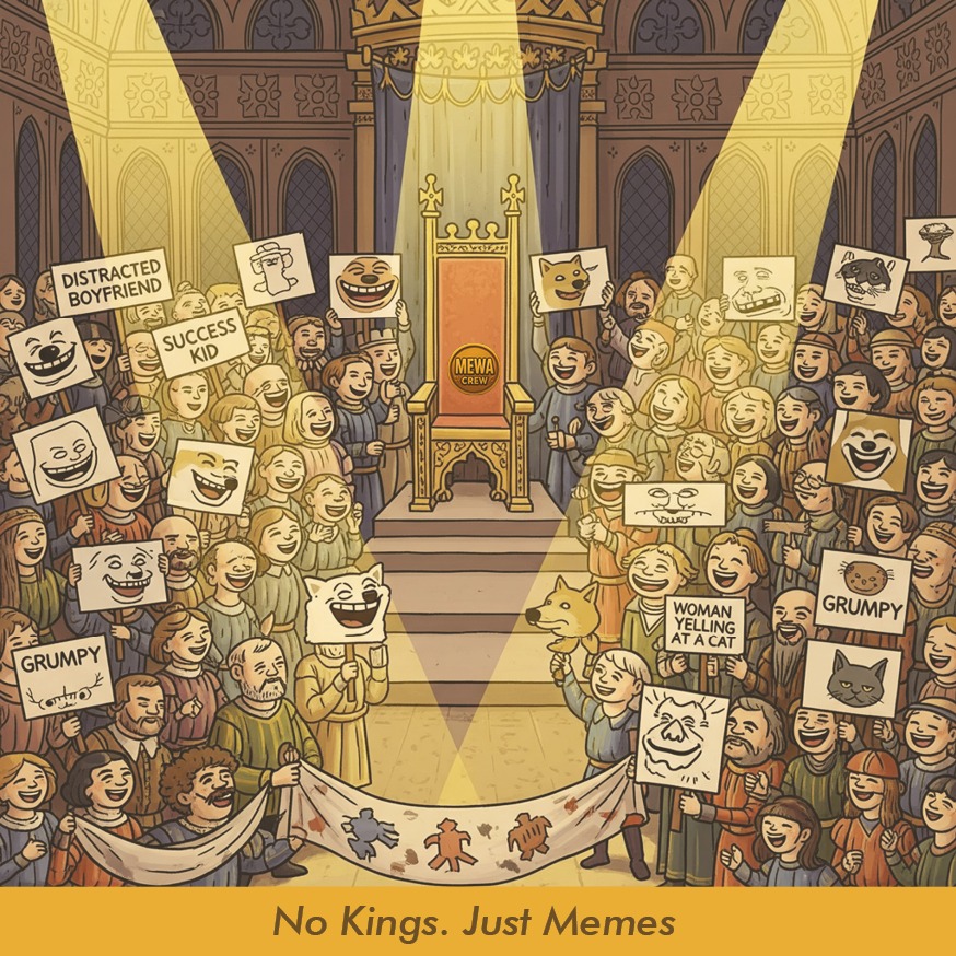 No Kings. Just Memes.